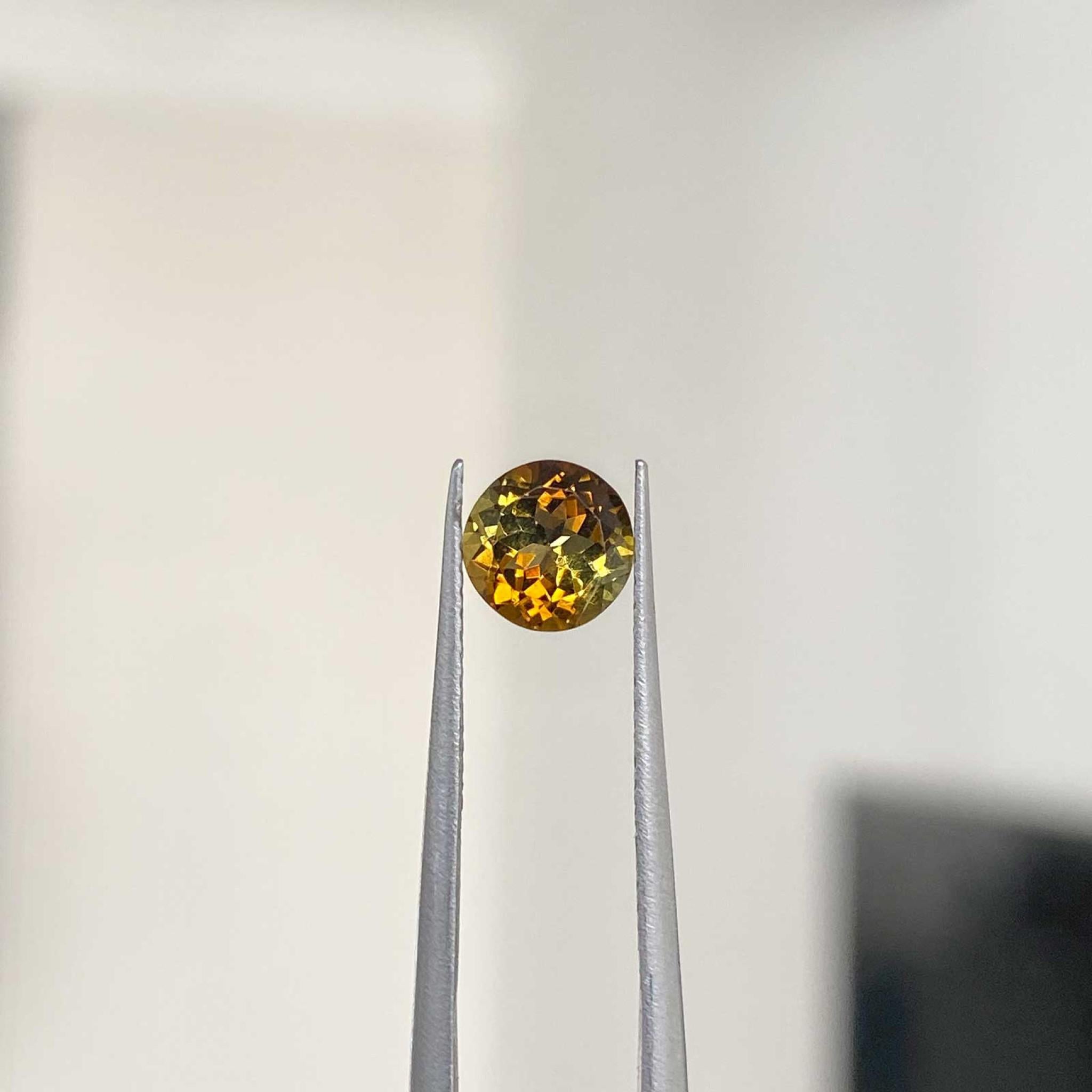 Sidecar cognac bicolour tourmaline