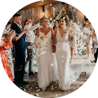 Two brides wed - Courtney and Sheridynn
