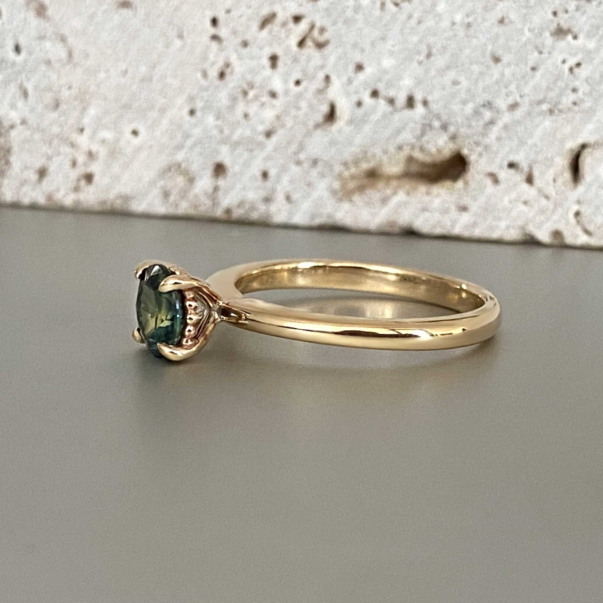 Ethical Australian sapphire engagement ring
