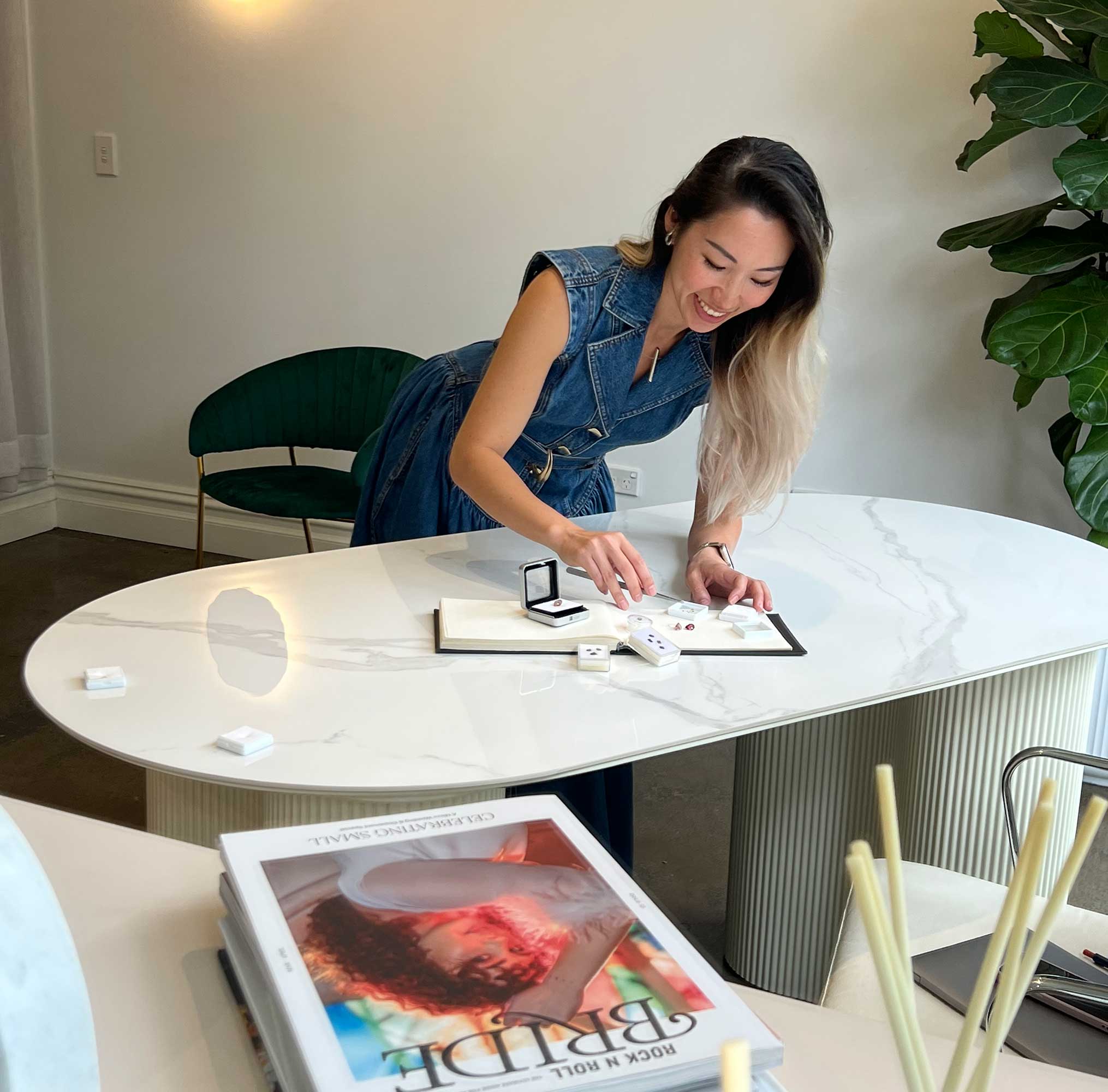 Independent Sydney custom jewellery designer, Fairina Cheng