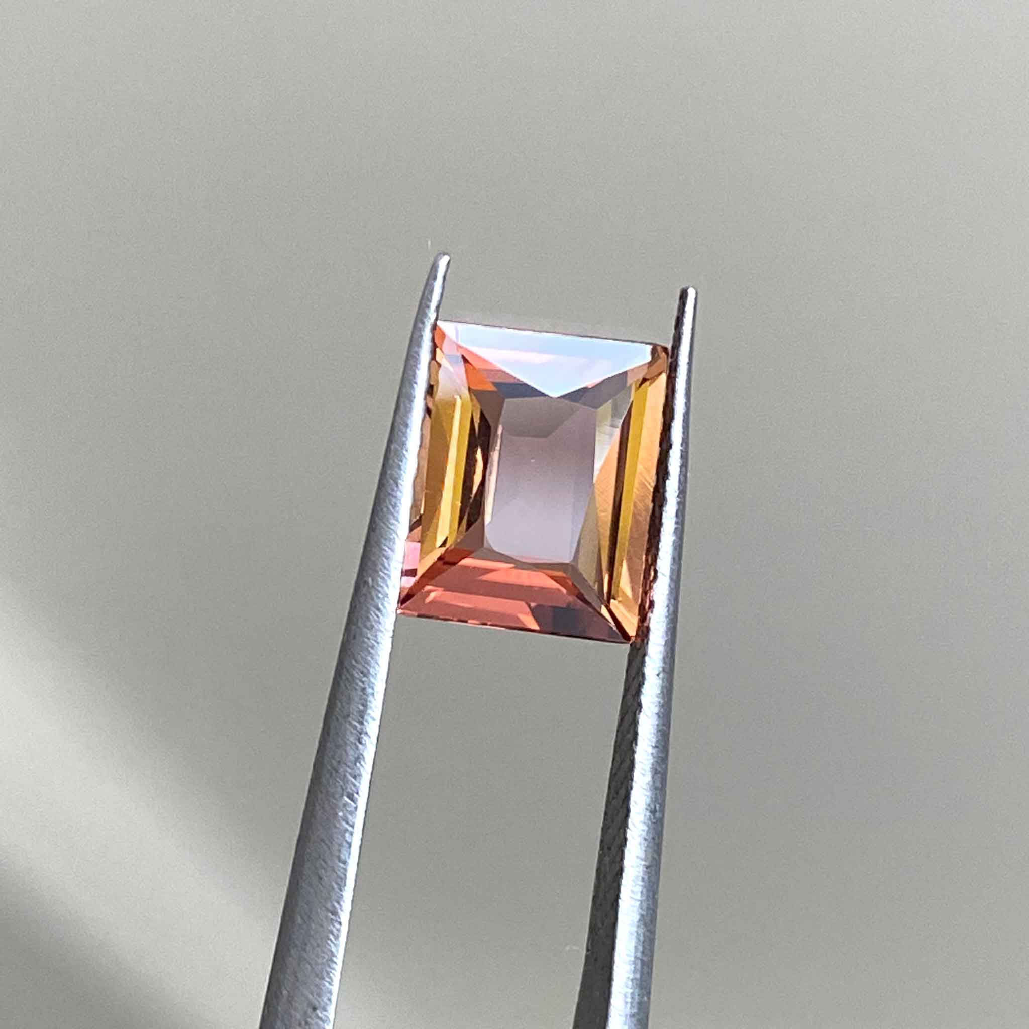 Orange pink tourmaline for rings