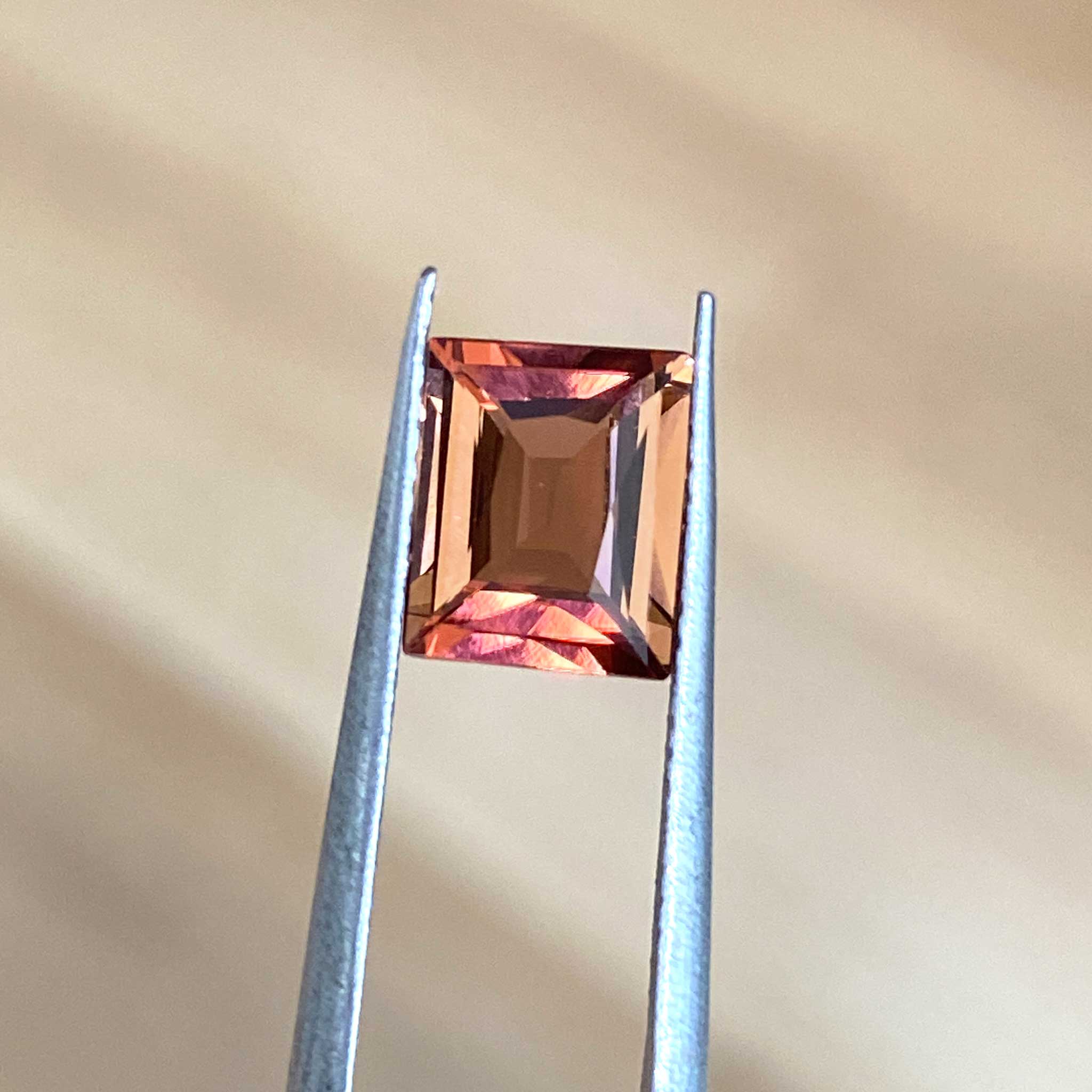 Pink orange tourmaline for custom jewellery design