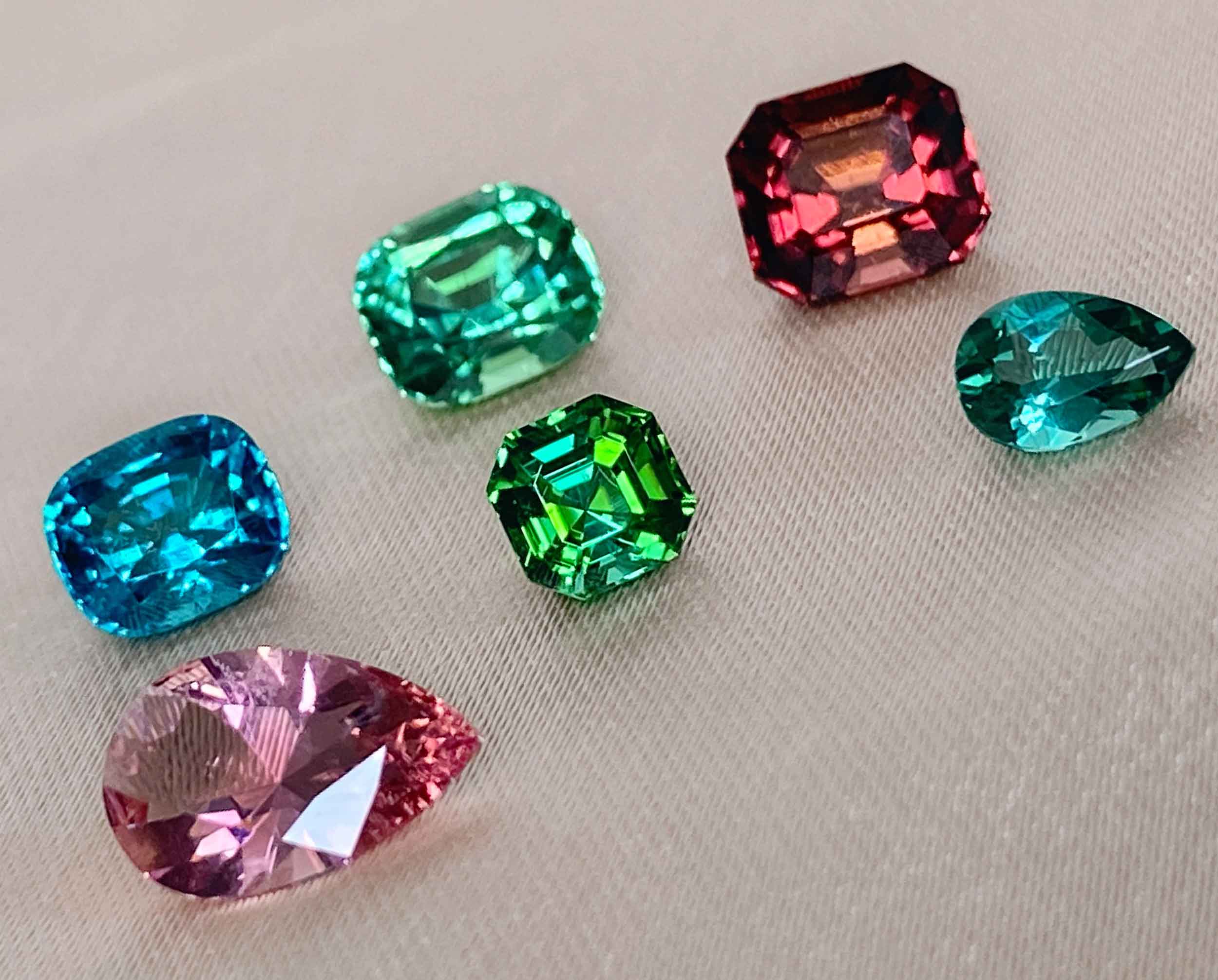 Rainbow tourmalines for LGBTQIA engagement rings