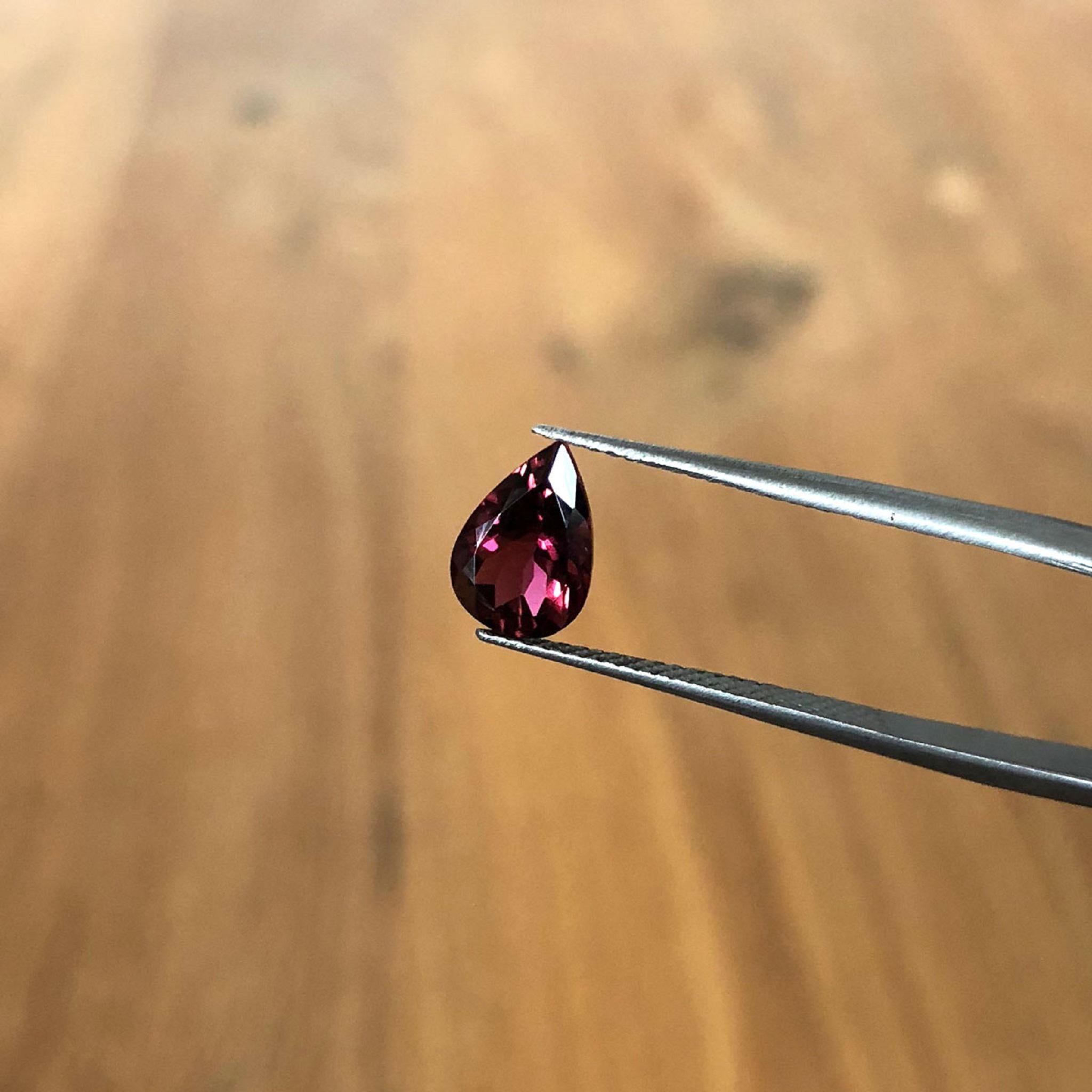 Vampire queen burgundy tourmaline gemstone