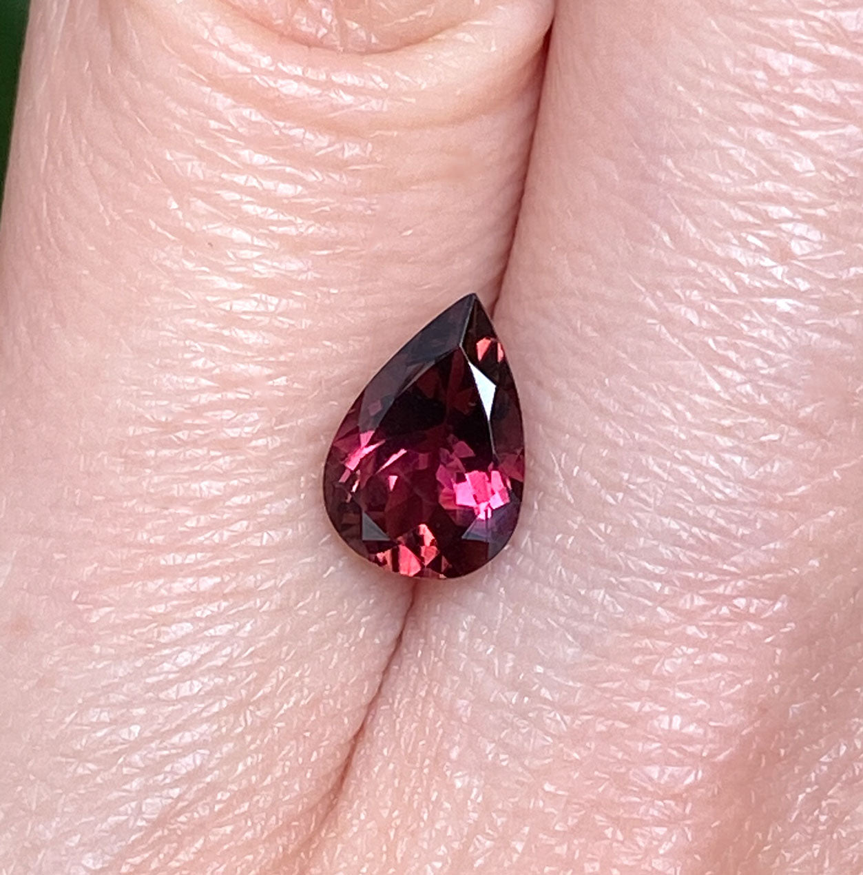 Burgundy tourmaline loose gemstone