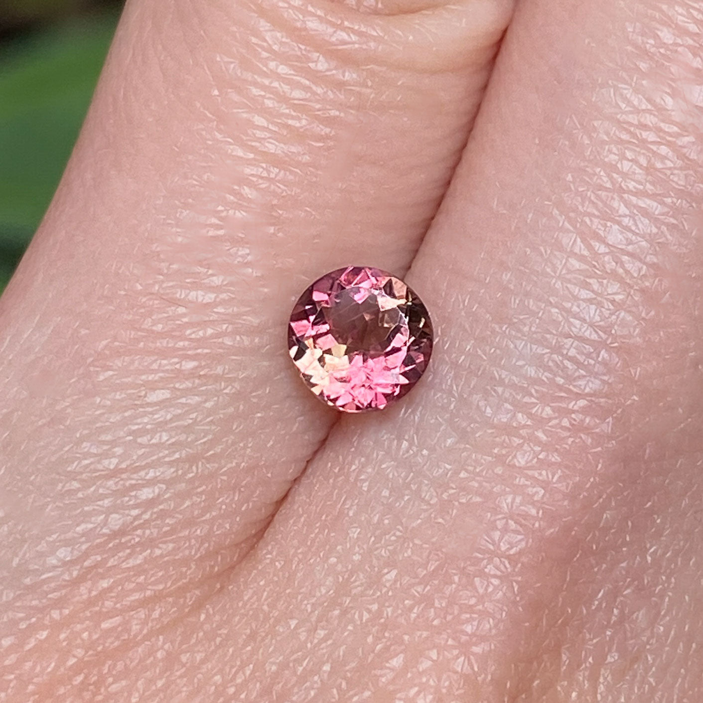 Round cut tourmaline loose gemstone