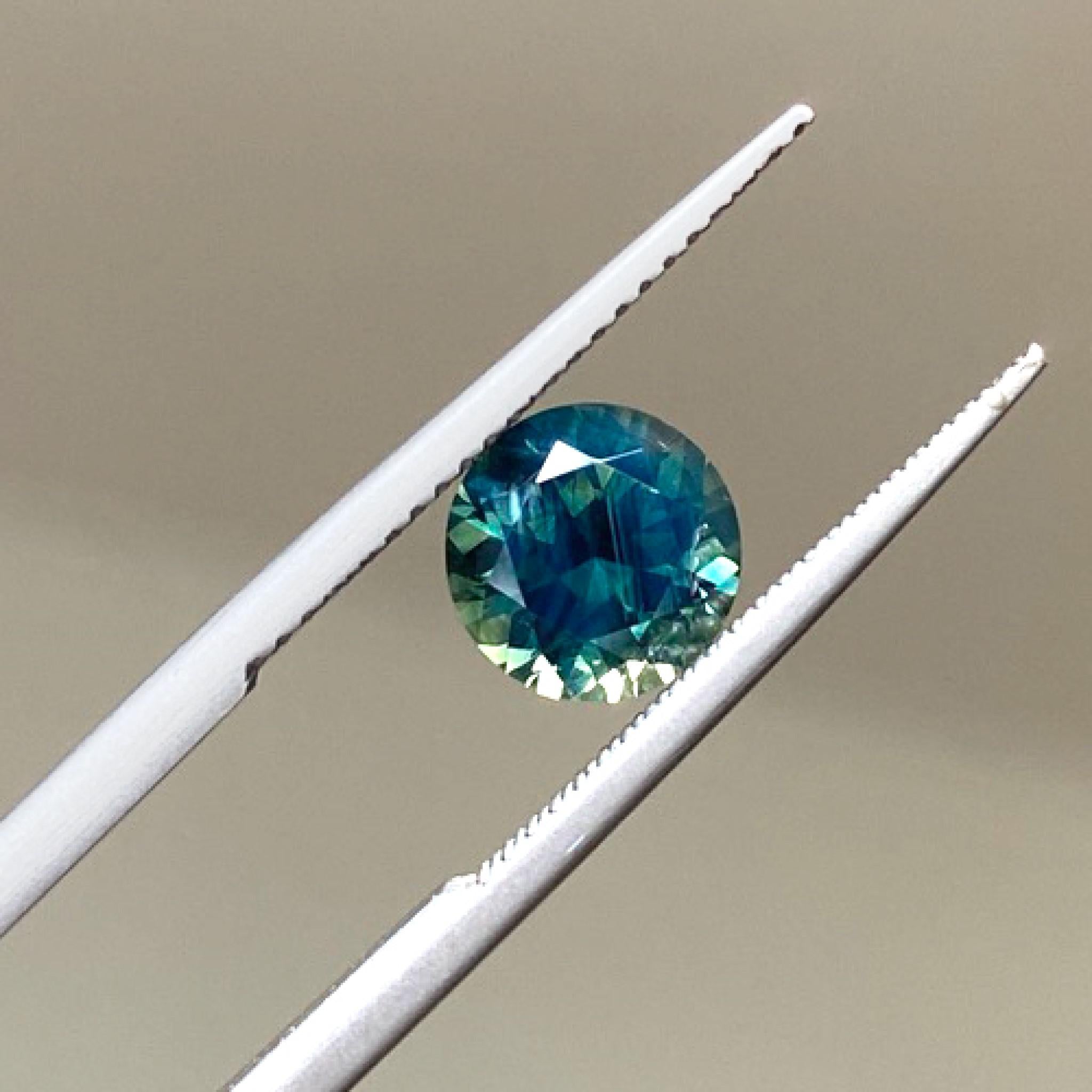 Australian teal sapphire