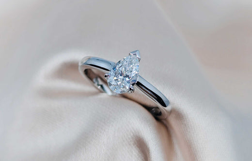 Platinum and white gold diamond engagement ring