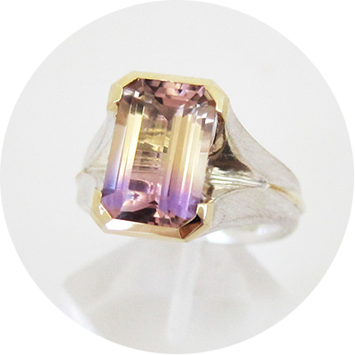 Anna Morcombe's ametrine ring