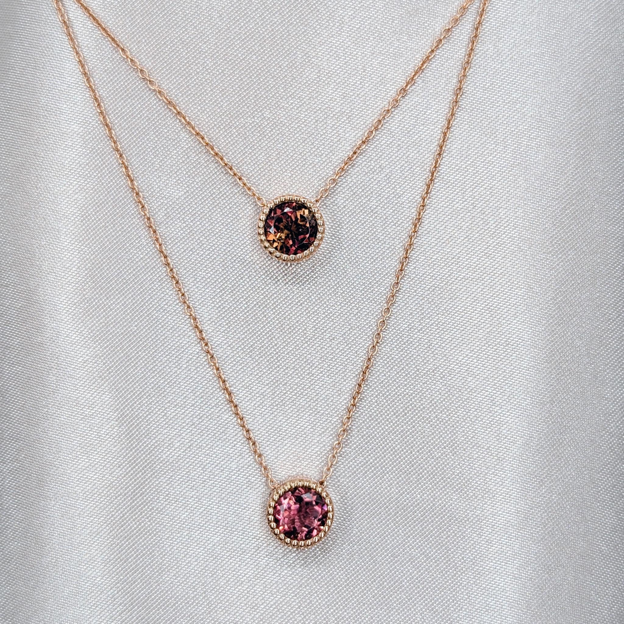 Mille necklace | Bicolour tourmaline