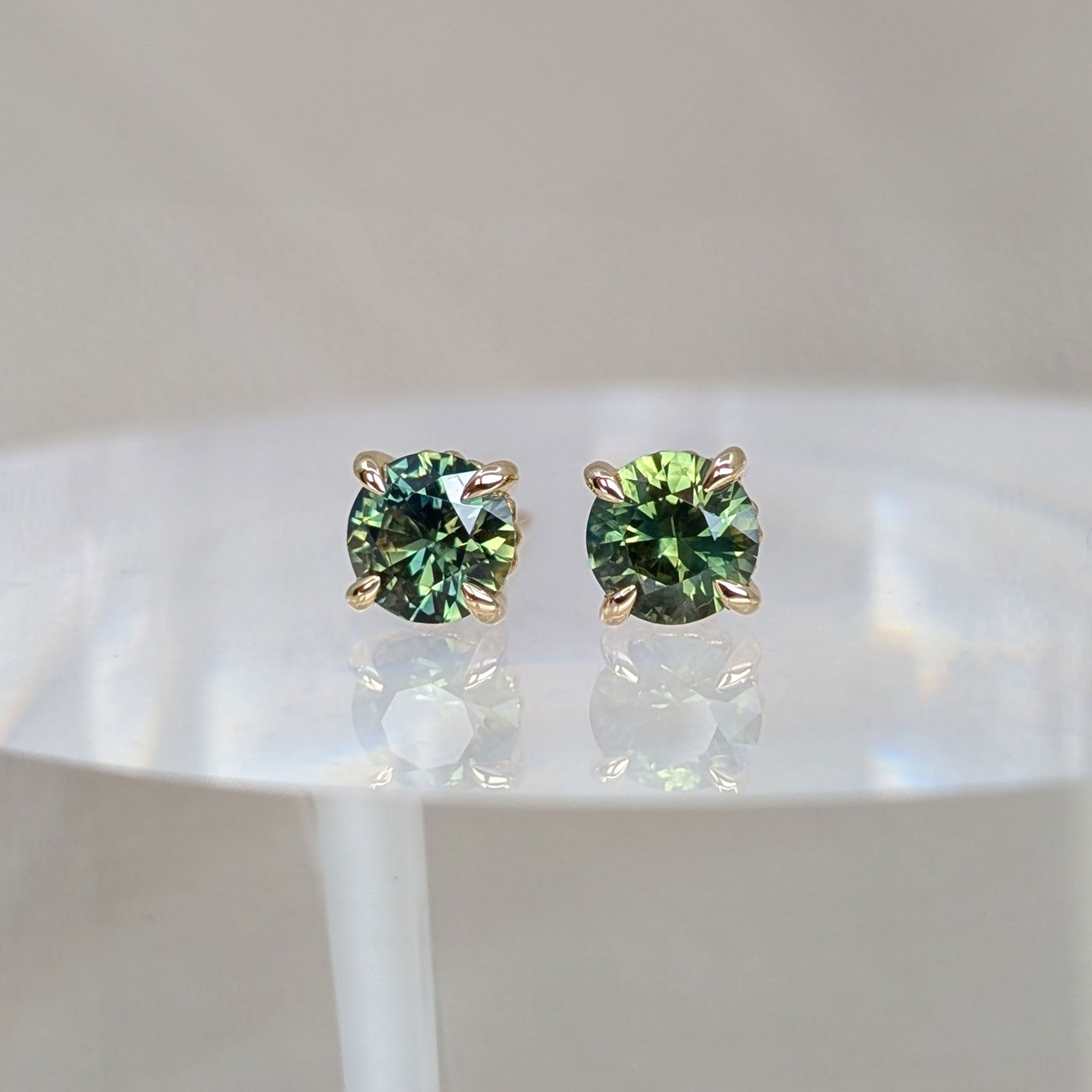 Parti sapphire earring studs by Fairina Cheng