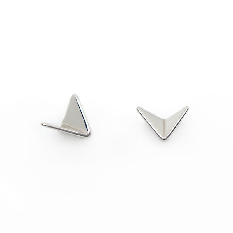 Paper Planes Silver stud earrings