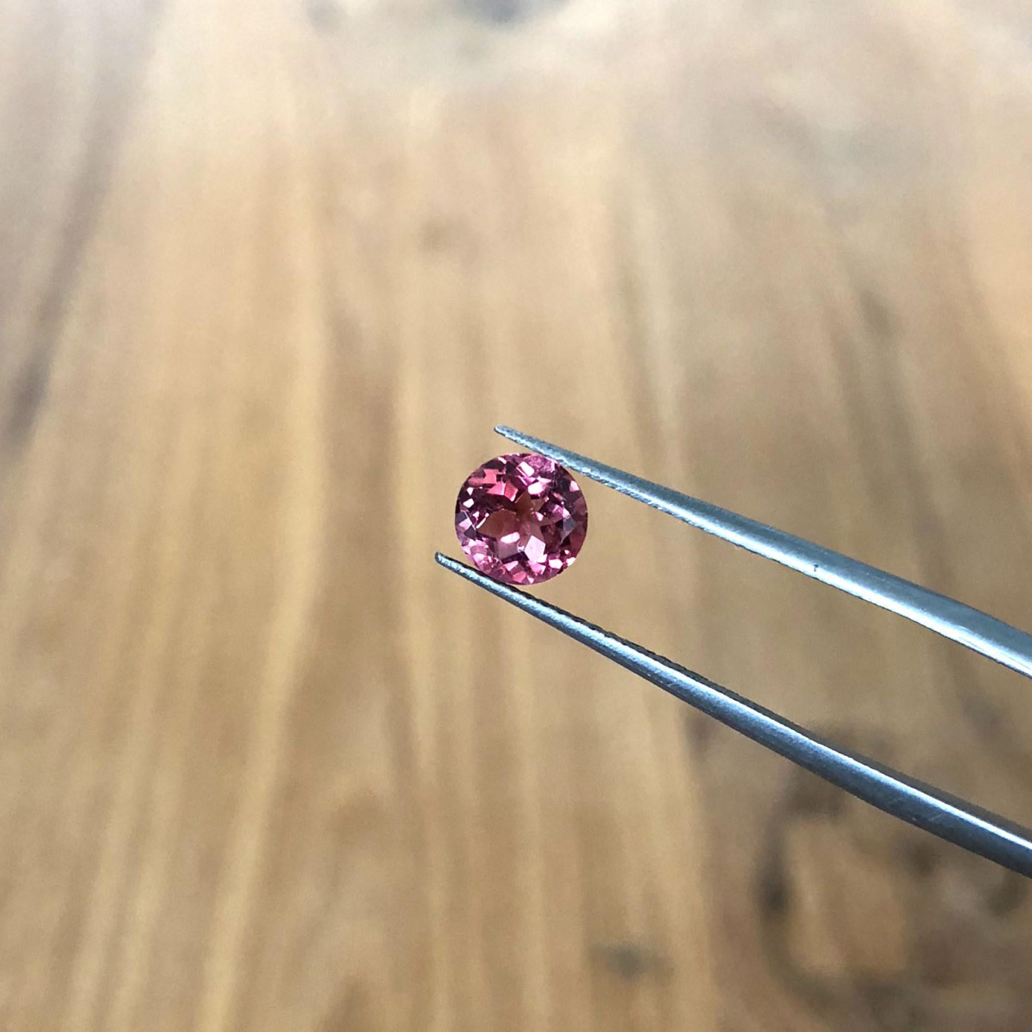 Strawberries and Cream Pink tourmaline gem