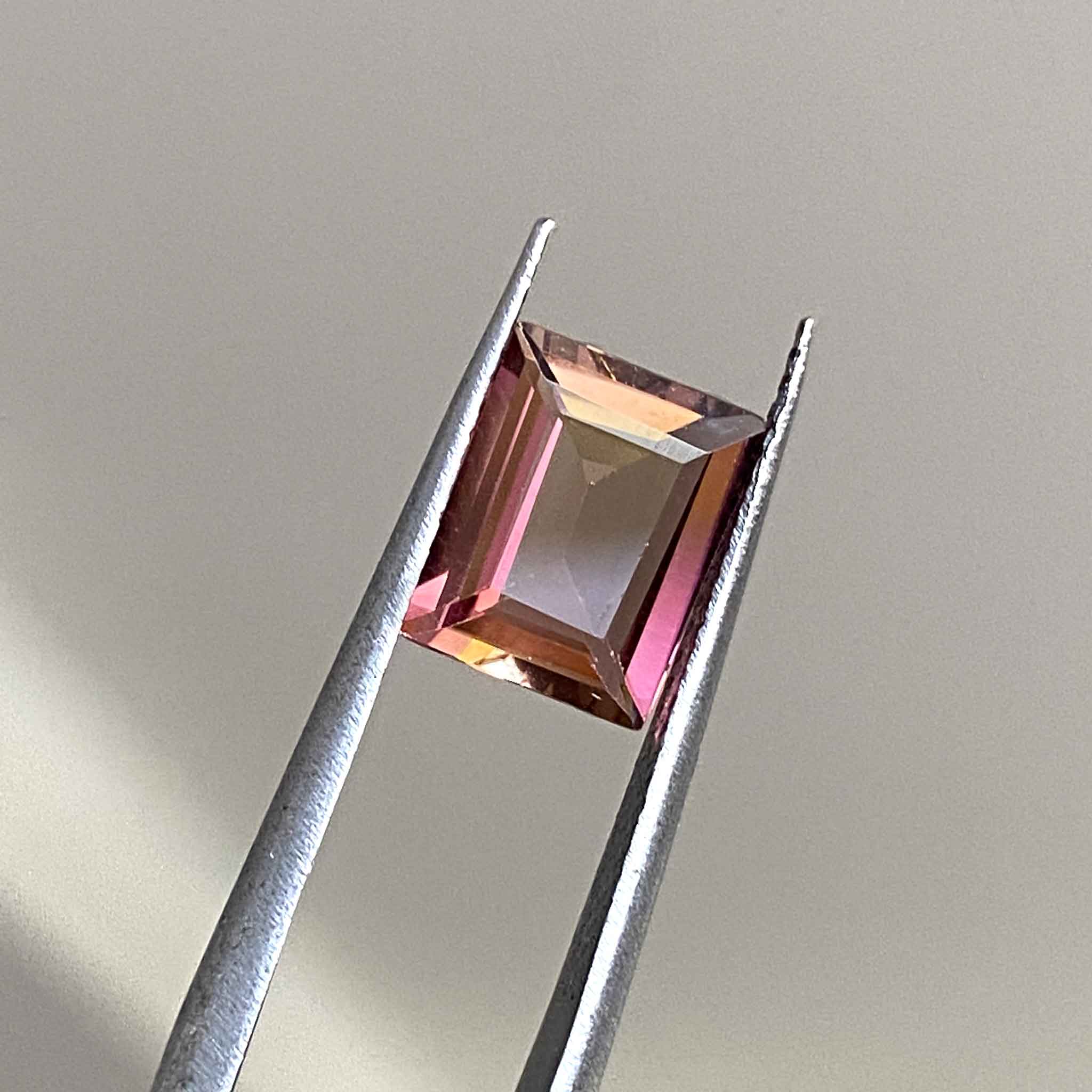 Unique sunset coloured tourmaline