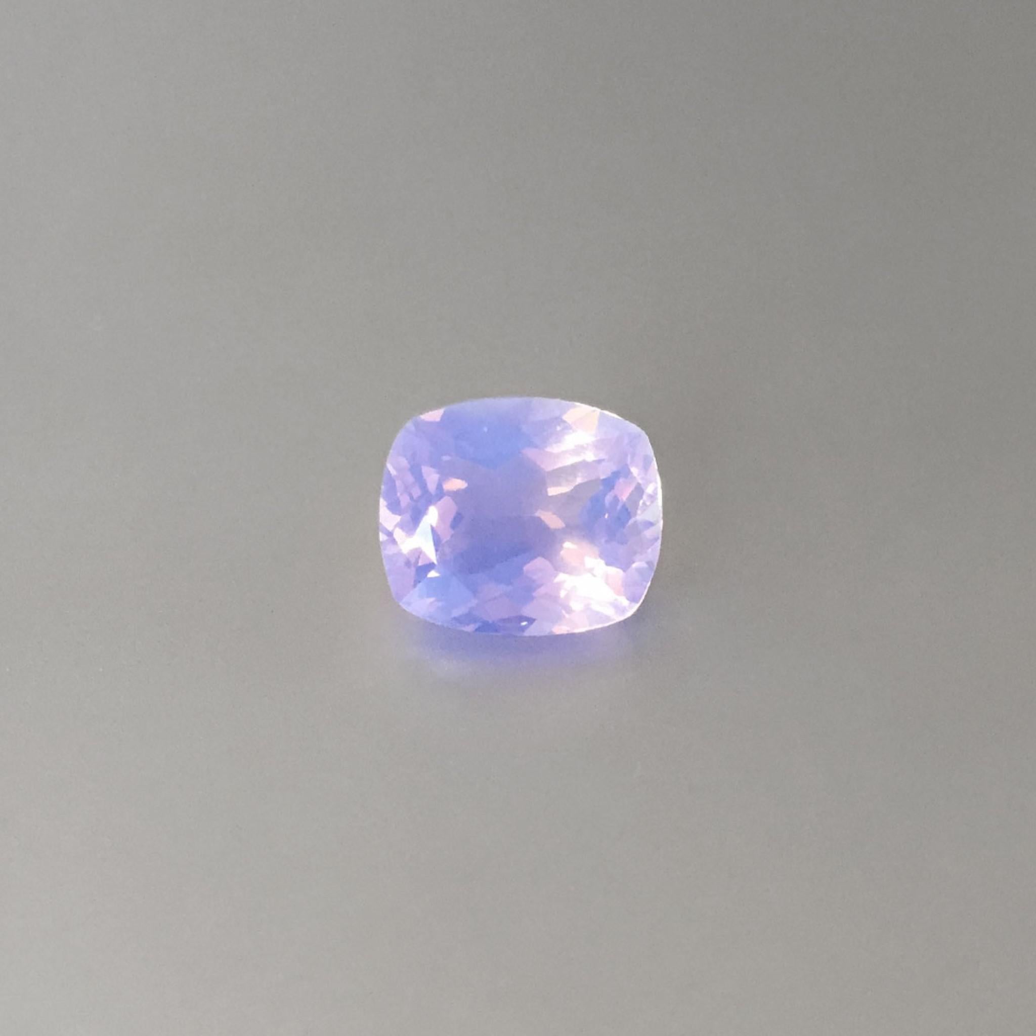 Cushion cut lavender quartz