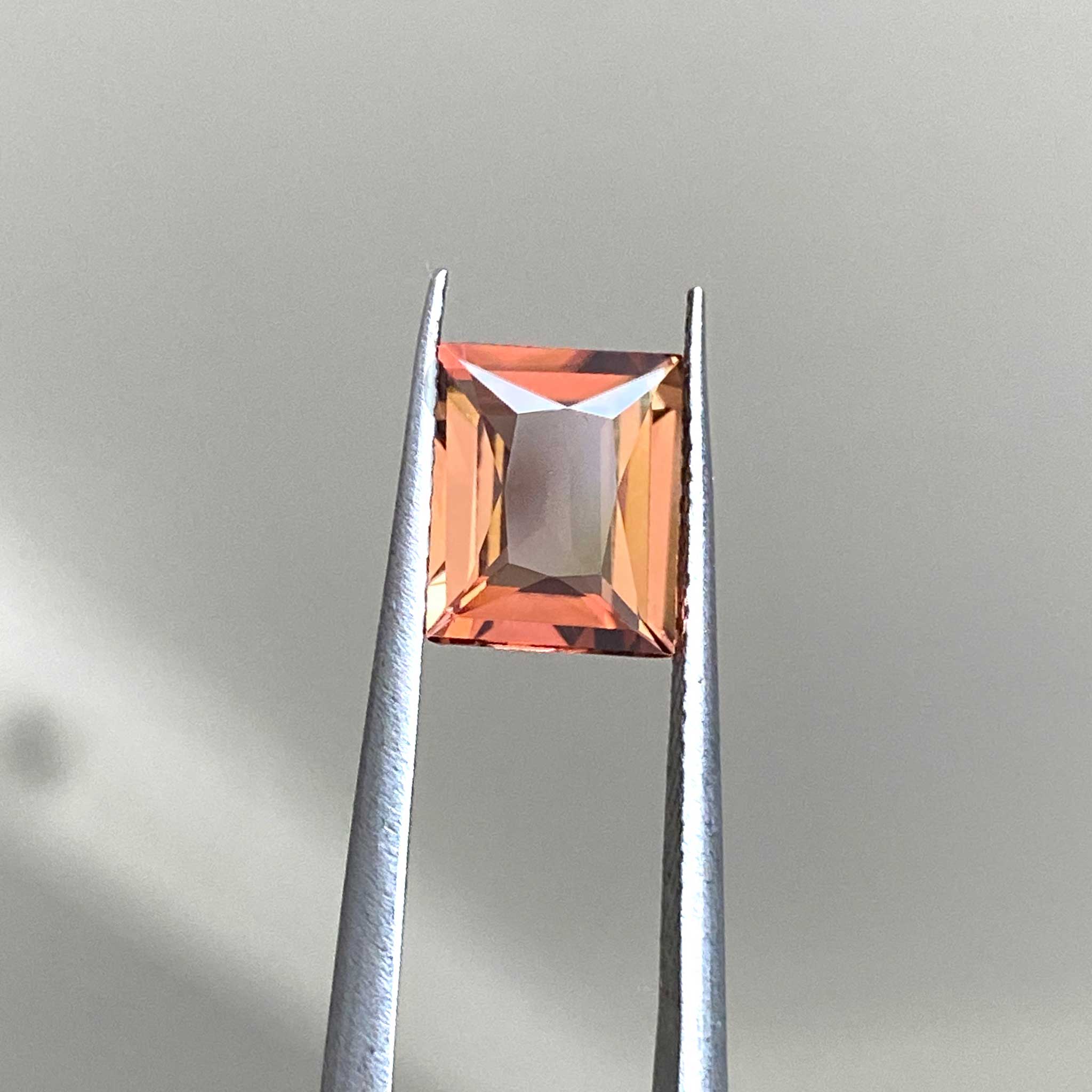 Golden orange peach pink tourmaline with vivid colours