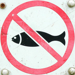 No fish sign
