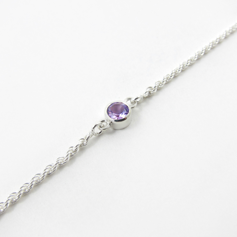 Light amethyst gemstone bracelet | February birthstone | Fairina Cheng ...