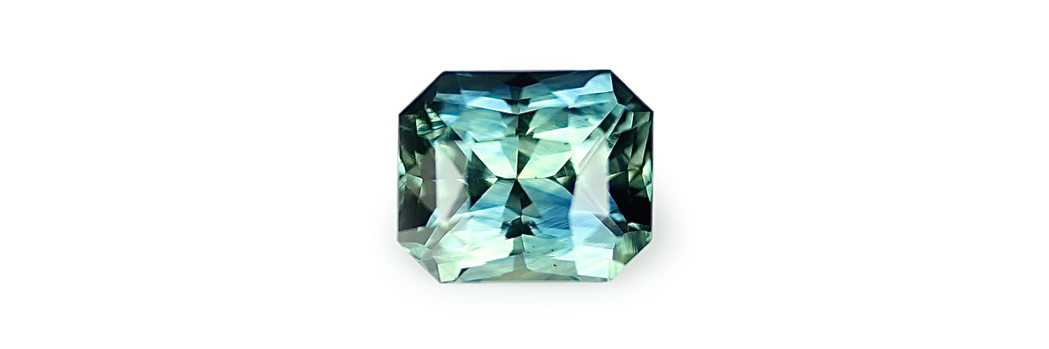 Australian blue-green parti sapphire