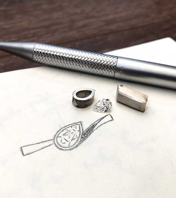 Designing a custom engagement ring