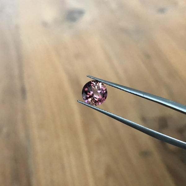 Apricot and pink tourmaline for custom engagement ring