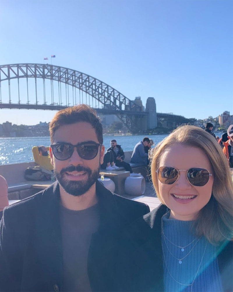 Thales and Ingrid by Sydney Harbour Bridge