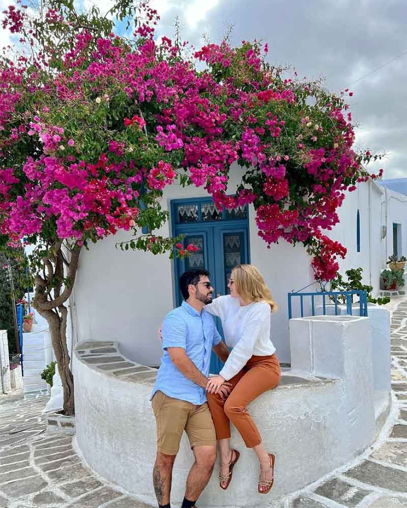 Thales and Ingrid on honeymoon