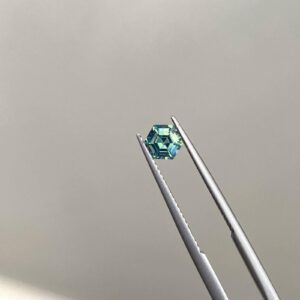 Hexagon Montana sapphire gem